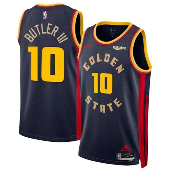 Mens Jimmy Bulter III Navy Stitched Jersey